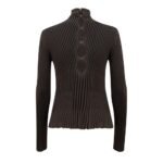 Bottega Veneta Brown Viscose Turtleneck - Image 2
