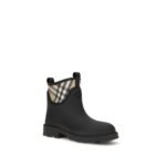Burberry Black Rubber Ankle Boots - Image 2