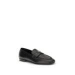 Prada Black Calf Leather Bos Taurus Slip-On Loafers - Image 2