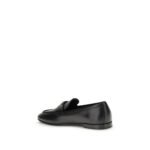 Prada Black Calf Leather Bos Taurus Slip-On Loafers - Image 3