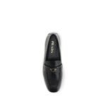 Prada Black Calf Leather Bos Taurus Slip-On Loafers - Image 4