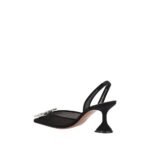 Amina Muaddi Black Polyester High Heel Pumps - Image 3
