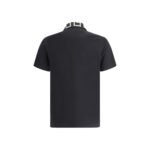Versace Black Cotton Polo Shirt - Image 2