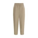 Brunello Cucinelli Beige Viscose Casual Pants