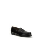 Prada Black Calf Leather Bos Taurus Slip-On Loafers - Image 2