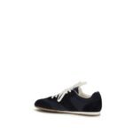 Prada Blue Calf Leather Bos Taurus Athletic Sneakers - Image 3