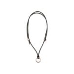 Brunello Cucinelli Brown Calf Leather Bos Taurus Keychain - Image 2