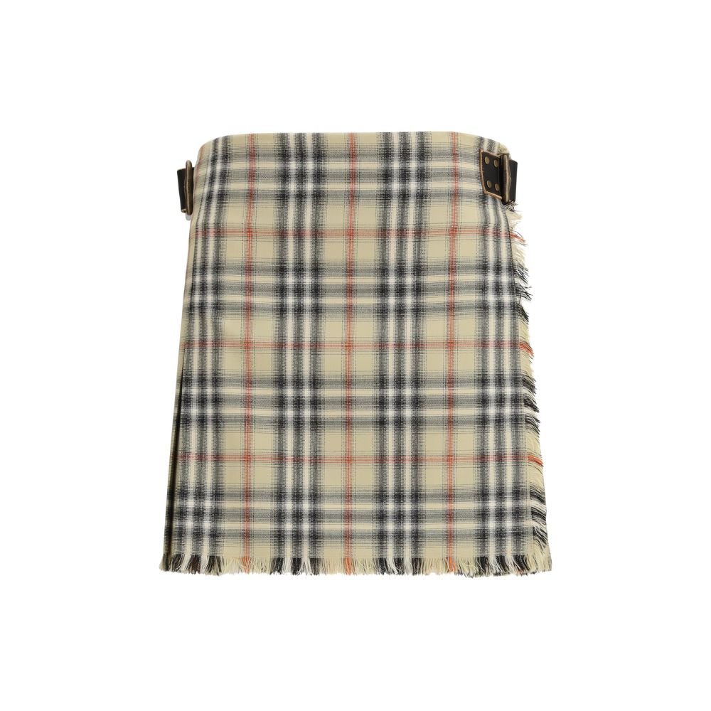 10355794.jpeg Burberry Multicolor Wool Mini Skirt - Image 1