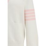 Thom Browne White Cotton Cardigan - Image 3