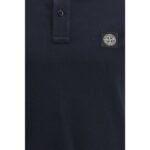 Stone Island Blue Cotton Polo Shirt - Image 3
