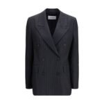 Ferragamo Gray Fleece Wool Blazer