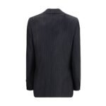Ferragamo Gray Fleece Wool Blazer - Image 2