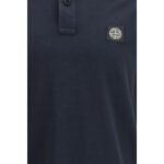 Stone Island Blue Cotton Polo Shirt - Image 3