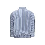 Brunello Cucinelli Blue Cotton Pattern Shirt - Image 2