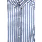 Brunello Cucinelli Blue Cotton Pattern Shirt - Image 3