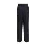 Ferragamo Gray Fleece Wool Casual Pants - Image 2