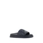 Fendi Gray Fabric Sandals - Image 2