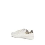 Burberry White Calf Leather Bos Taurus Low Top Sneakers - Image 3