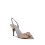 Valentino Garavani Beige Calf Leather Bos Taurus Stiletto Heel Sandals - Image 2