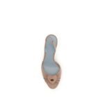 Valentino Garavani Beige Calf Leather Bos Taurus Stiletto Heel Sandals - Image 4