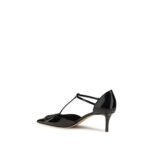 Valentino Garavani Black Calf Leather Bos Taurus High Heel Pumps - Image 3