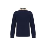 Burberry Blue Cotton Polo Shirt - Image 2