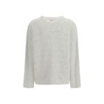 Brunello Cucinelli White Silk Sweatshirt - Image 2