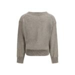 Brunello Cucinelli Brown Linen Sweatshirt - Image 2
