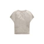Brunello Cucinelli Beige Linen T-Shirt - Image 2