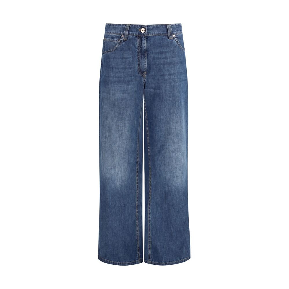 10373813.jpeg Brunello Cucinelli Blue Cotton Jeans Denim - Image 1