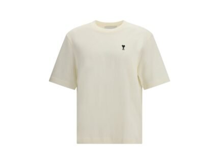 Tricou Ami Paris Bej din Bumbac