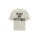 Tricou Ami Paris Bej din Bumbac - imagine 2