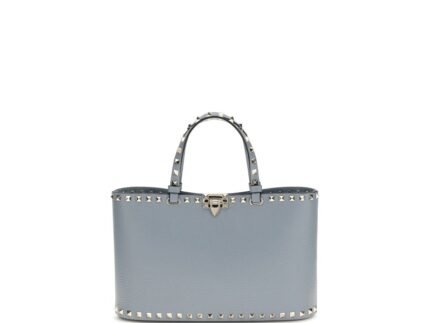 Valentino Garavani Blue Calf Leather Bos Taurus Shoulder Bag