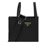 Geantă Prada Tote Re-Nylon Neagră din Piele - imagine 4