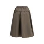 Prada Bicolor Recycled Polyester Midi Skirt - Image 2