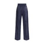 Prada Blue Recycled Polyamide Casual Pants - Image 2