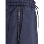Prada Blue Recycled Polyamide Casual Pants - Image 4