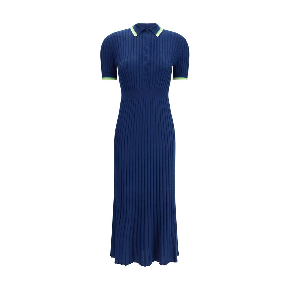 10378881-1.jpeg Gabriela Hearst Blue Silk Casual Dress - Image 1