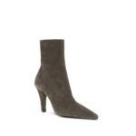 Saint Laurent Gray Calf Leather Bos Taurus Ankle Boots - Image 2