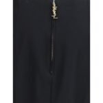 Saint Laurent Black Viscose Skirt - Image 3