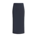 Givenchy Black Viscose Midi Skirt