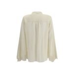 Bluză Chloé Beige din Mătase - imagine 2