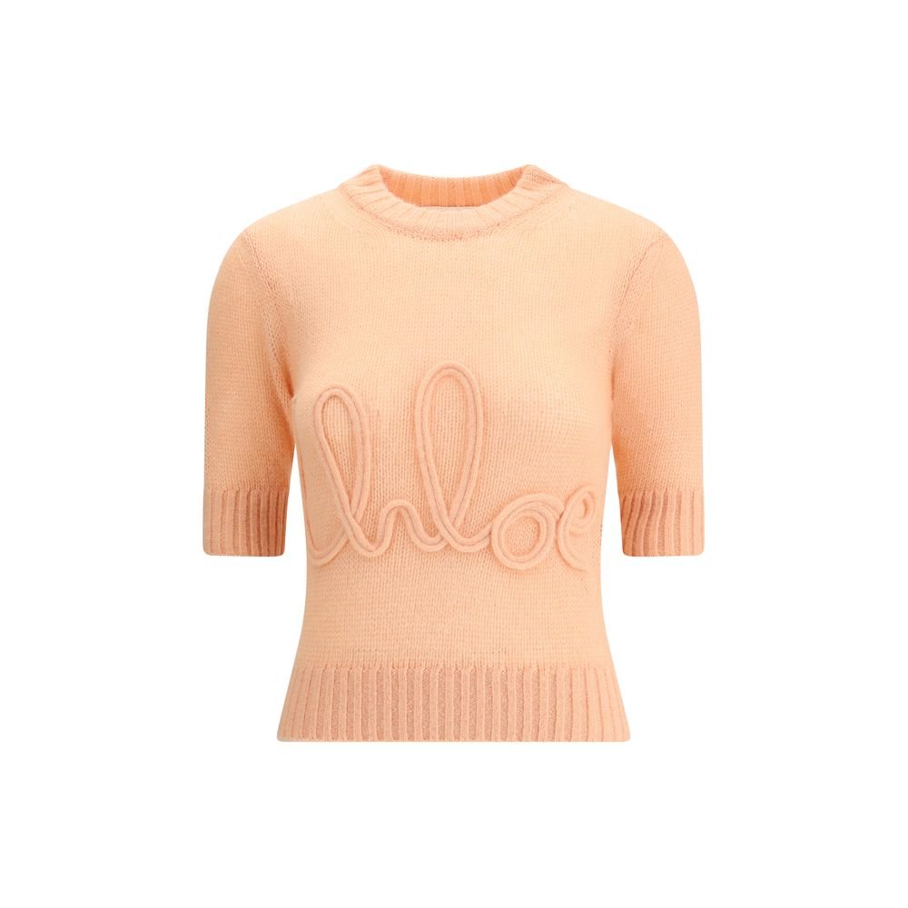 10379505.jpeg Chloé Orange Alpaca Vicugna Pacos Sweatshirt - Image 1