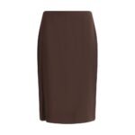 Tom Ford Brown Acetate Midi Skirt