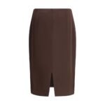 Tom Ford Brown Acetate Midi Skirt - Image 2