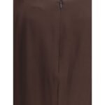 Tom Ford Brown Acetate Midi Skirt - Image 3