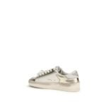 Golden Goose Gold Calf Leather Bos Taurus Low Top Sneakers - Image 3