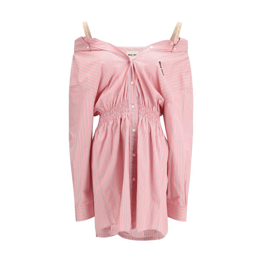 10380186.jpeg Miu Miu Multicolor Cotton Casual Dress - Image 1