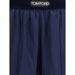 Pantaloni Tom Ford Albastri din Mătase - imagine 3