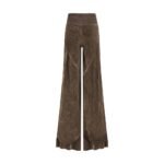 Rick Owens Brown Viscose Casual Pants - Image 2